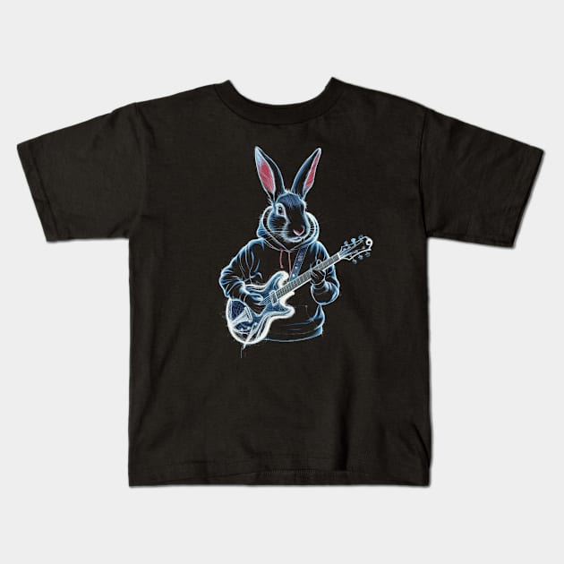 Jack Rabbit Blues Kids T-Shirt by INLE Designs